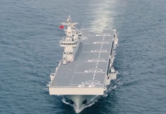 海軍新篇章，075型三號艦正式入列，海軍新篇章，075型三號艦正式入列啟航