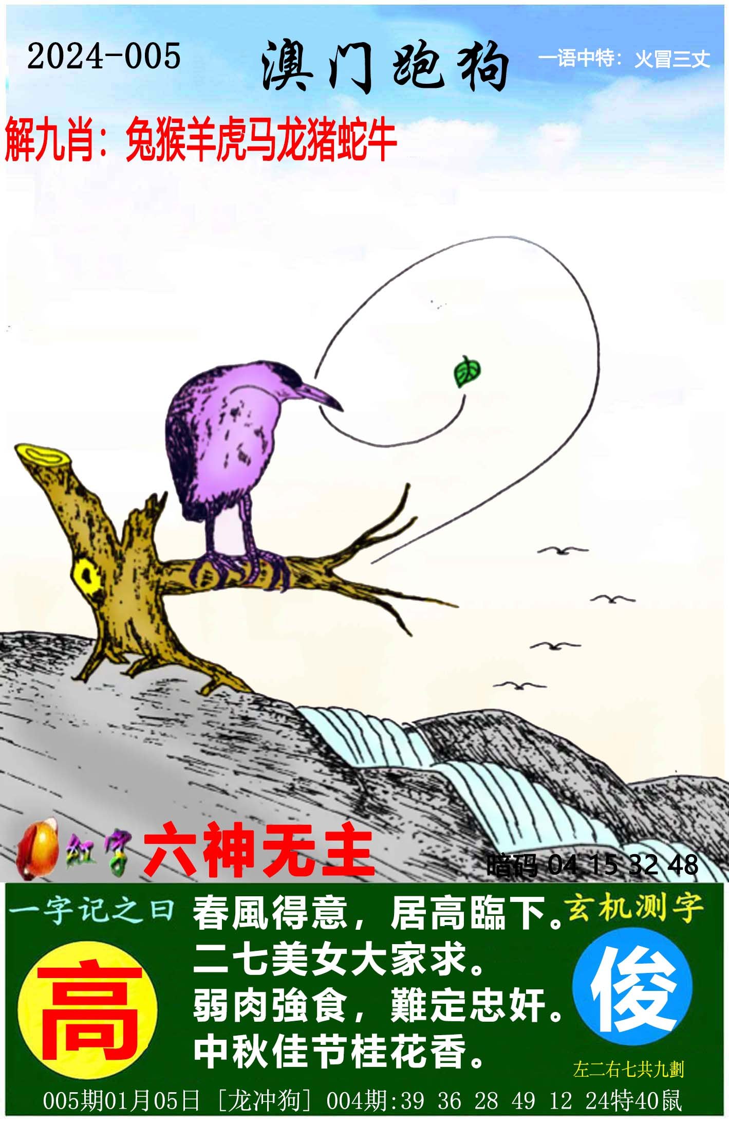 跑狗圖全新解析
