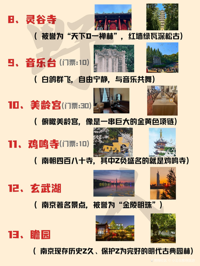 南京景區(qū)旅游景點排名前十，南京景區(qū)旅游景點排名TOP10