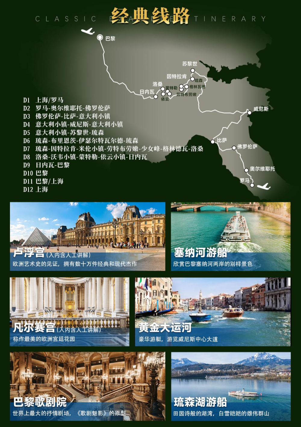 法國瑞士意大利深度游，一次難忘的12天之旅，法國瑞士意大利深度游，難忘的十二日旅程