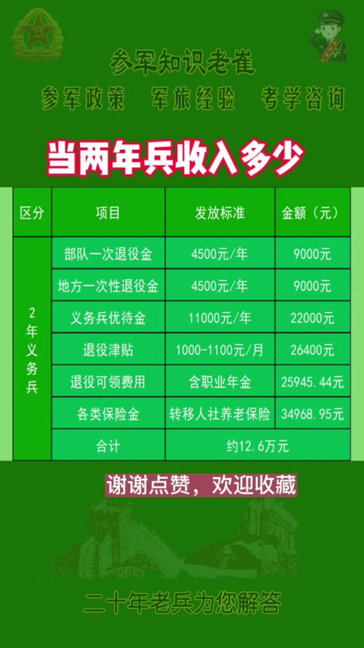 關(guān)于義務(wù)兵兩年能拿多少錢的全面解析，全面解析，義務(wù)兵兩年收入概覽