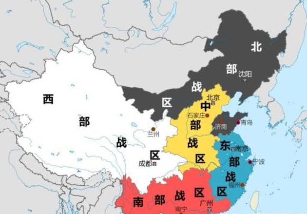 中國五大戰(zhàn)區(qū)劃分及省市分布圖詳解，中國五大戰(zhàn)區(qū)劃分及省市分布詳解圖概覽